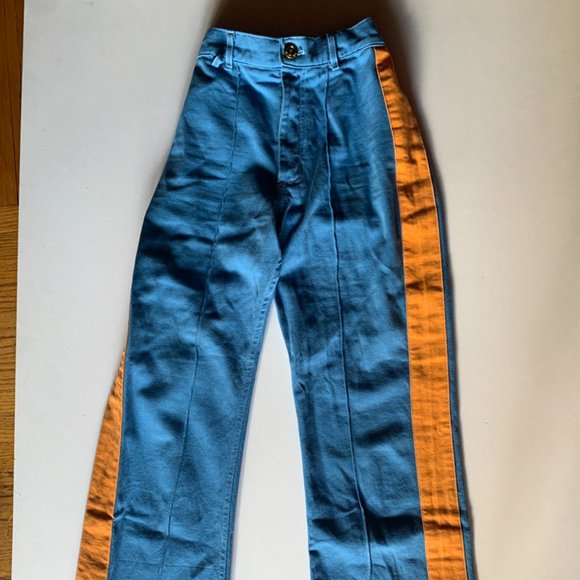 Big Bud Press Pants - Big Bud Press unisex marching band pants blue and yellow size XXS